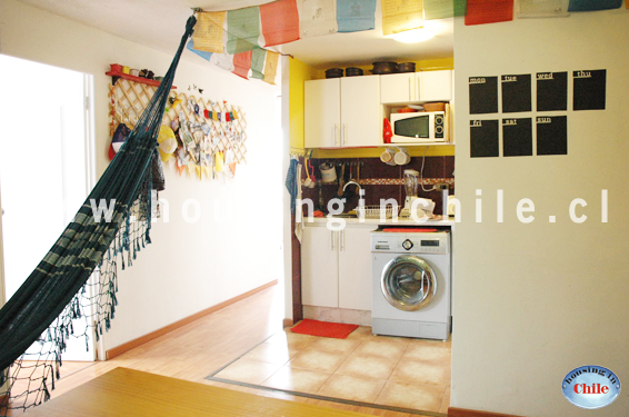 SH-DP: View of the kitchen and corridor to rooms